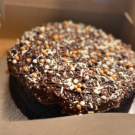 Chocolate Fudgy Birthday Cake – Gluten Free / Dairy-free Option Available