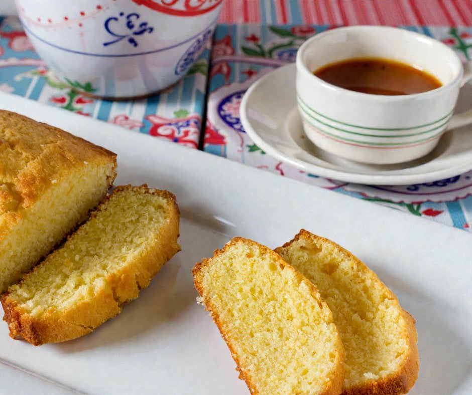 Madeira Cake – Gluten Free  Classic light sponge with lemon