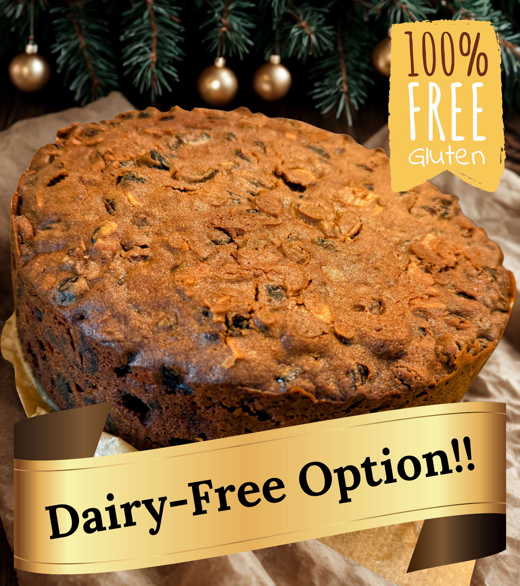 Gluten Free Dairy Free Christmas Cake – Rolling Brew Co.