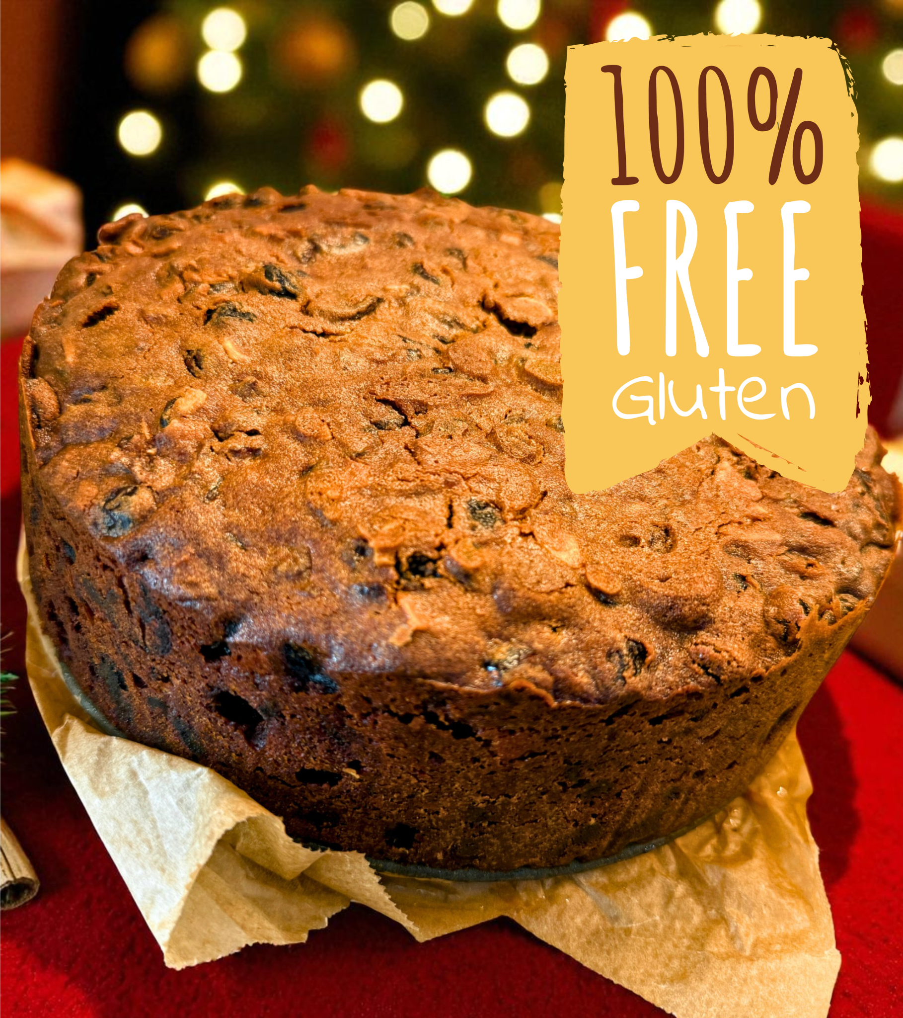 Gluten Free Iced Christmas Cake Slice – Homemade