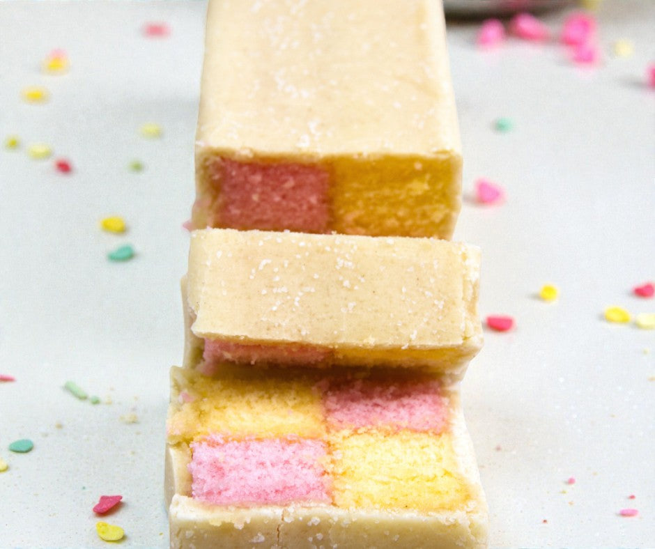 Large Gluten-Free Battenberg Cake (10″)